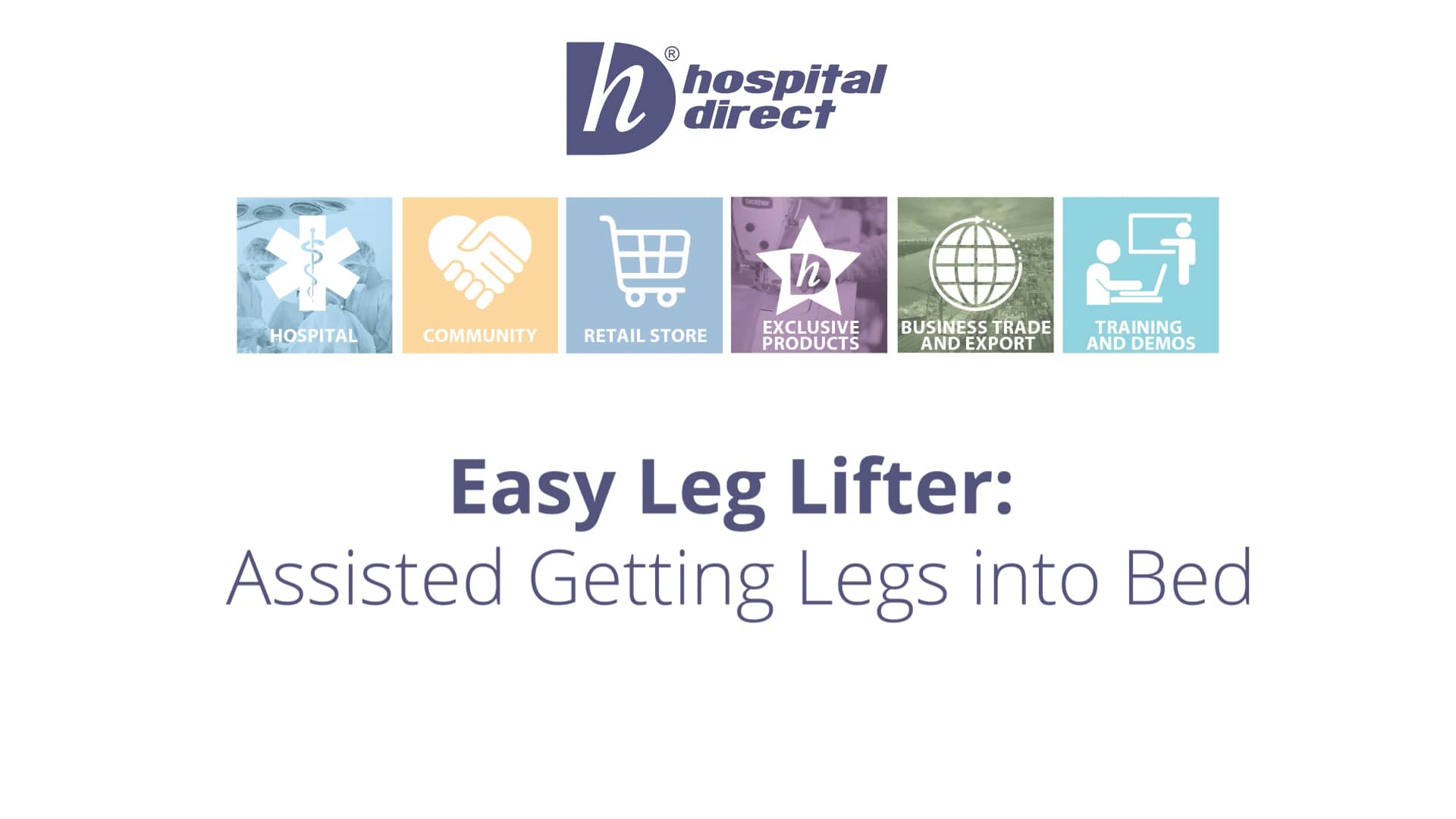 Easy Leg Lifter - Assited Getting Legs into Bed Using Hoist.mp4 on Vimeo