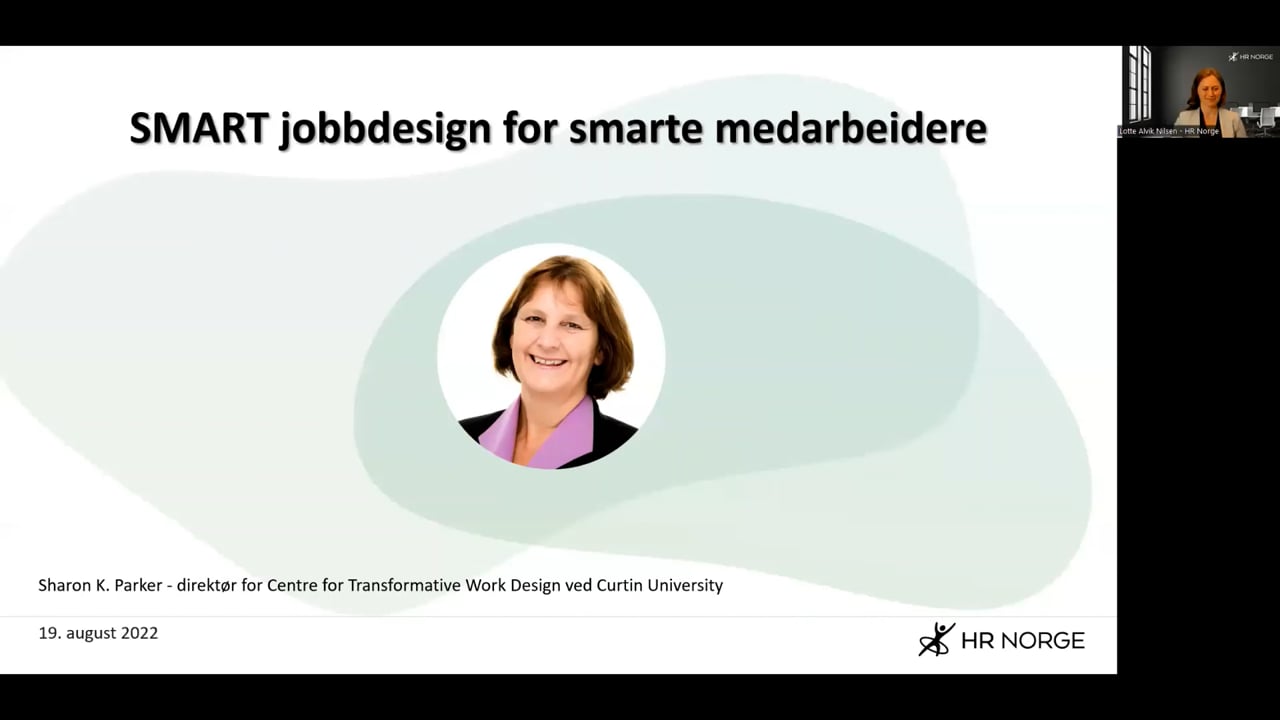 SMART jobbdesign for smarte medarbeidere