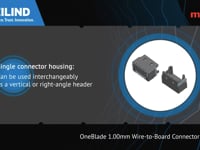 Molex OneBlade 1.00mm Wire-to-Board Connector System | Heilind Electronics