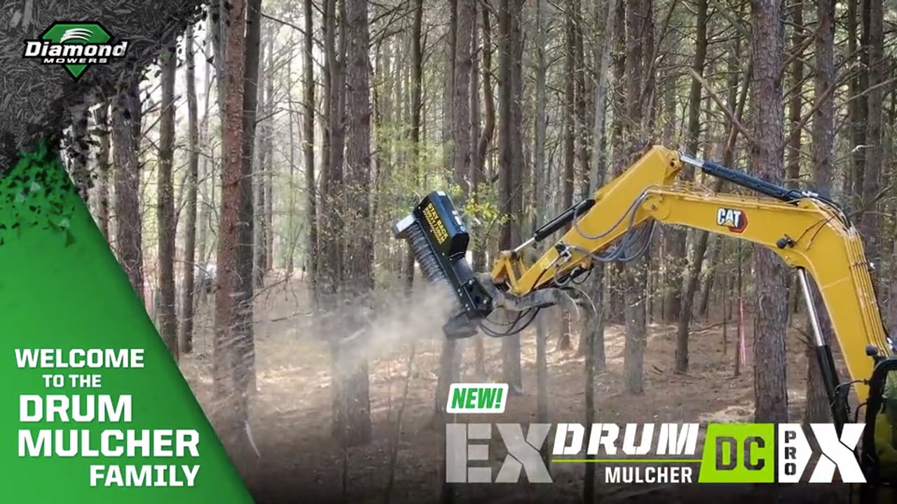 EX 4.5-10MT Drum Mulcher DC Pro X - Welcome to the Drum Family - Diamond Mowers