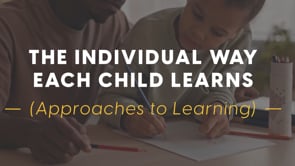 The Individual Way Each Child Learns (Approaches to Learning)
