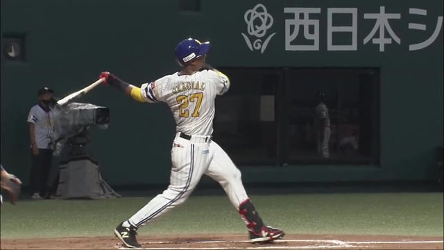 【ファーム】復帰後初安打!! ホークス・グラシアル 右中間を破る2ベースヒット!! 2022年8月20日  福岡ソフトバンクホークス 対 オリックス・バファローズ