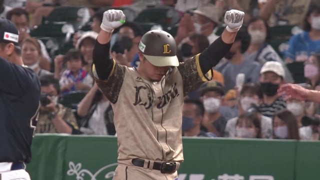 【5回裏】貴重な追加点!! ライオンズ・柘植世那 前進守備の頭上を超えるタイムリーヒット!! 2022年8月21日 埼玉西武ライオンズ 対 オリックス・バファローズ