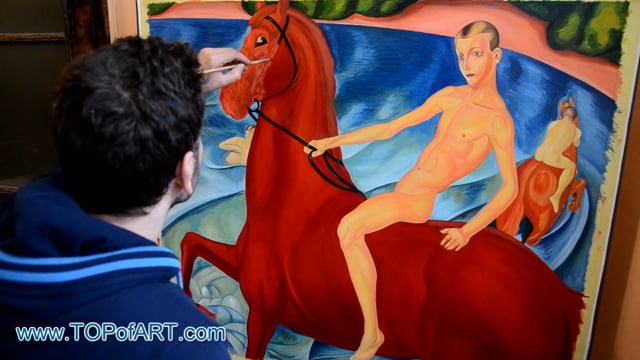 Petrov-Vodkin | Bathing of the Red Horse | Painting Reproduction Video | TOPofART