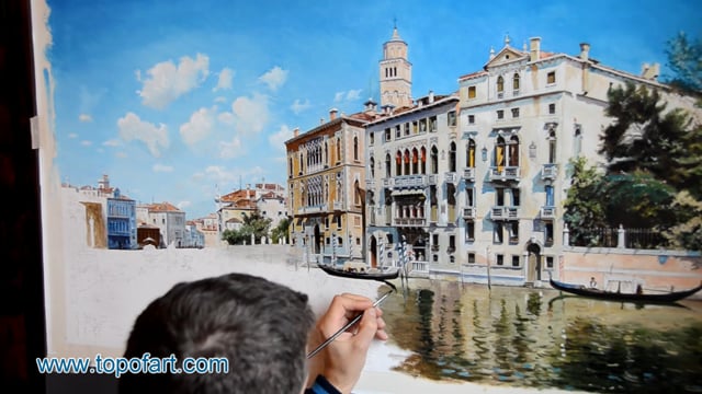 Federico del Campo | Palazzo Cavalli-Franchetti, Venice | Painting Reproduction Video | TOPofART