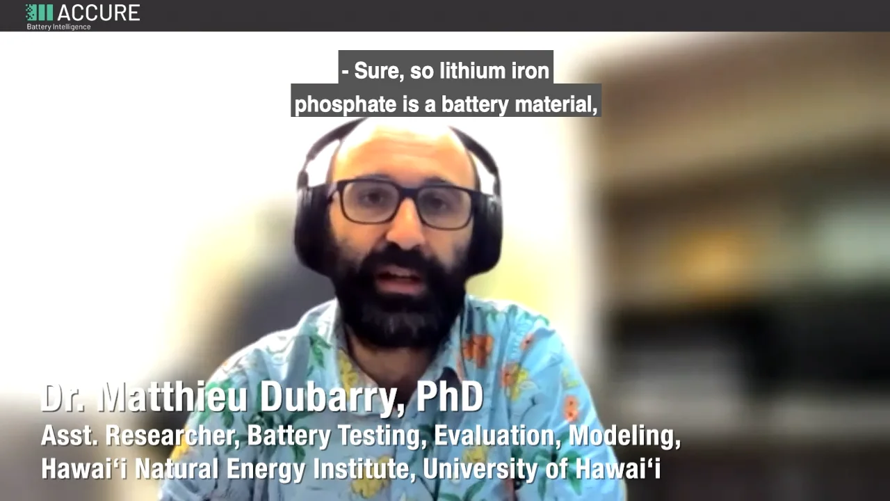Podcast – ACCURE Podcast: Lithium Iron Phosphate Batteries 
