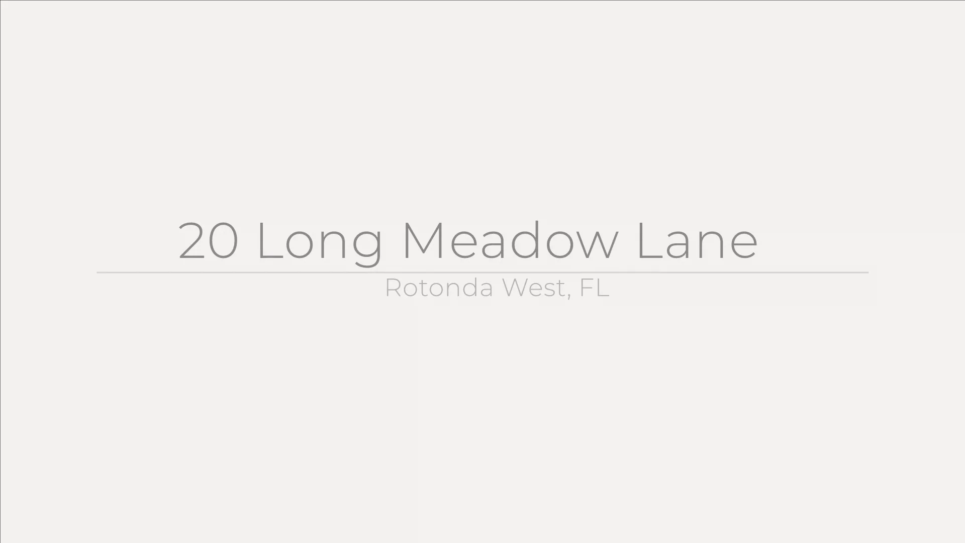 20 Long Meadow Lane, Rotonda West, FL on Vimeo