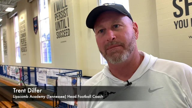 Trent Dilfer Coaches his Final Game for #15 Lipscomb Academy in Tennessee  State Championship 