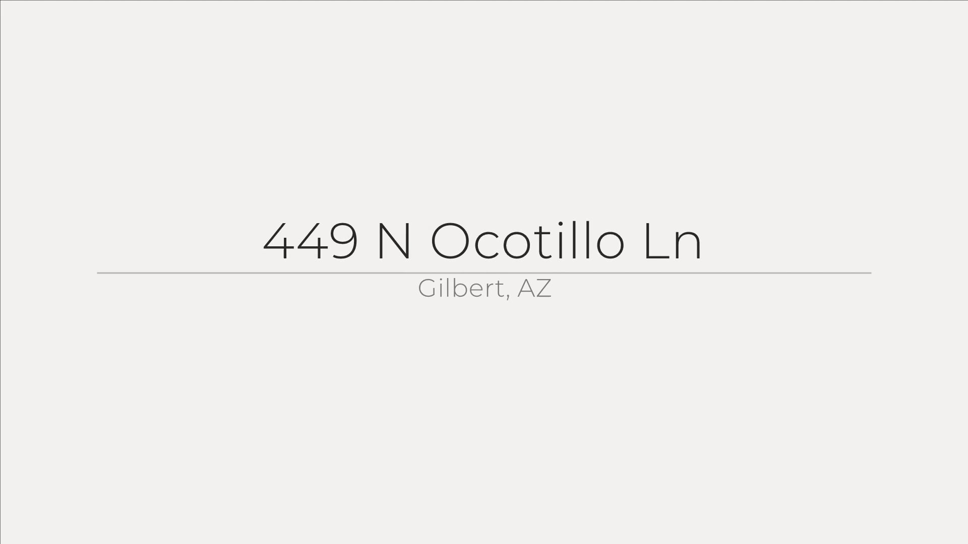 449 N Ocotillo Ln, Gilbert, AZ on Vimeo