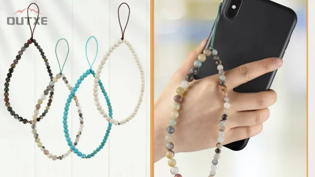 Universal Mobile Phone Charm Lanyard Crystal Beads Cord Strap Thread Key  Holder