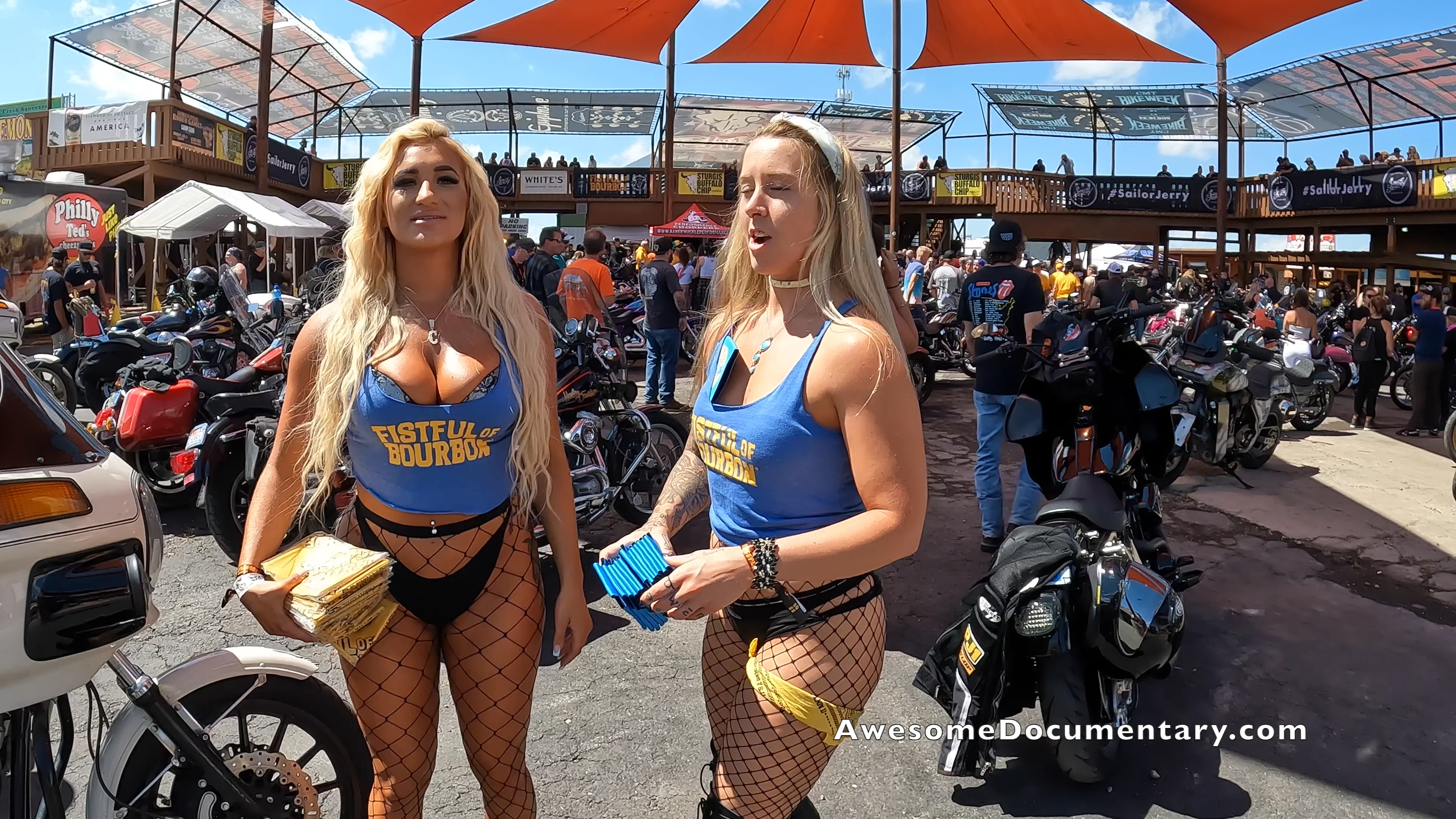 biker rally girls