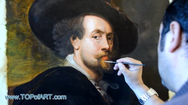 Peter Paul Rubens | Self Portrait | Painting Reproduction Video | TOPofART