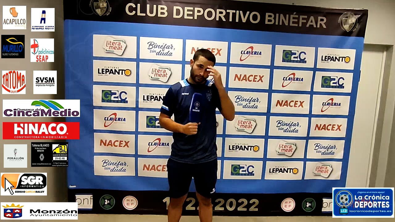CHICHO  BARREDA (Jugador Binefar) CD.Binefar 0-2 At.Monzón / J 3 / Copa Federación