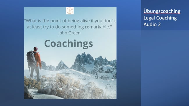 Übungscoaching Legal Coaching 2