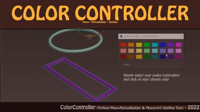 ColorController (Maya / MotionBuilder / 3dsMax)