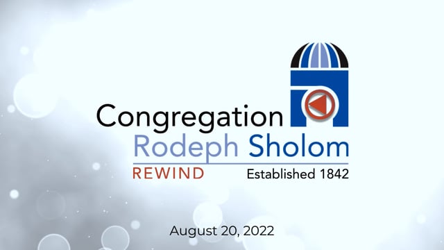 Torah Study • 8/20/2022