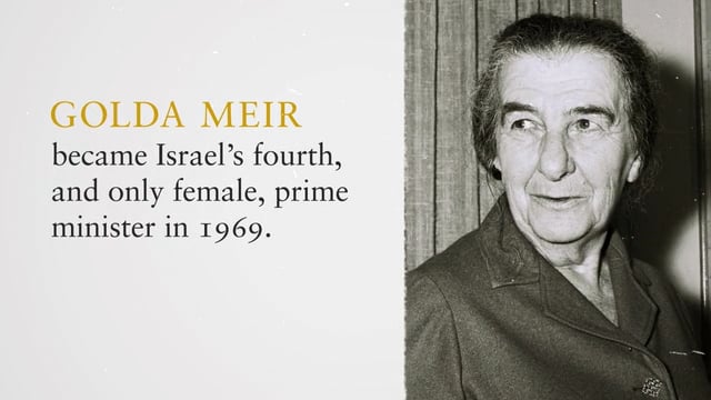 Golda' is about Israel's first female leader and a pivotal war : NPR