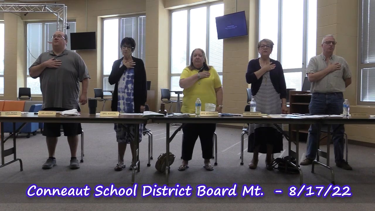 Conneaut School District Board Mt. 81722 on Vimeo