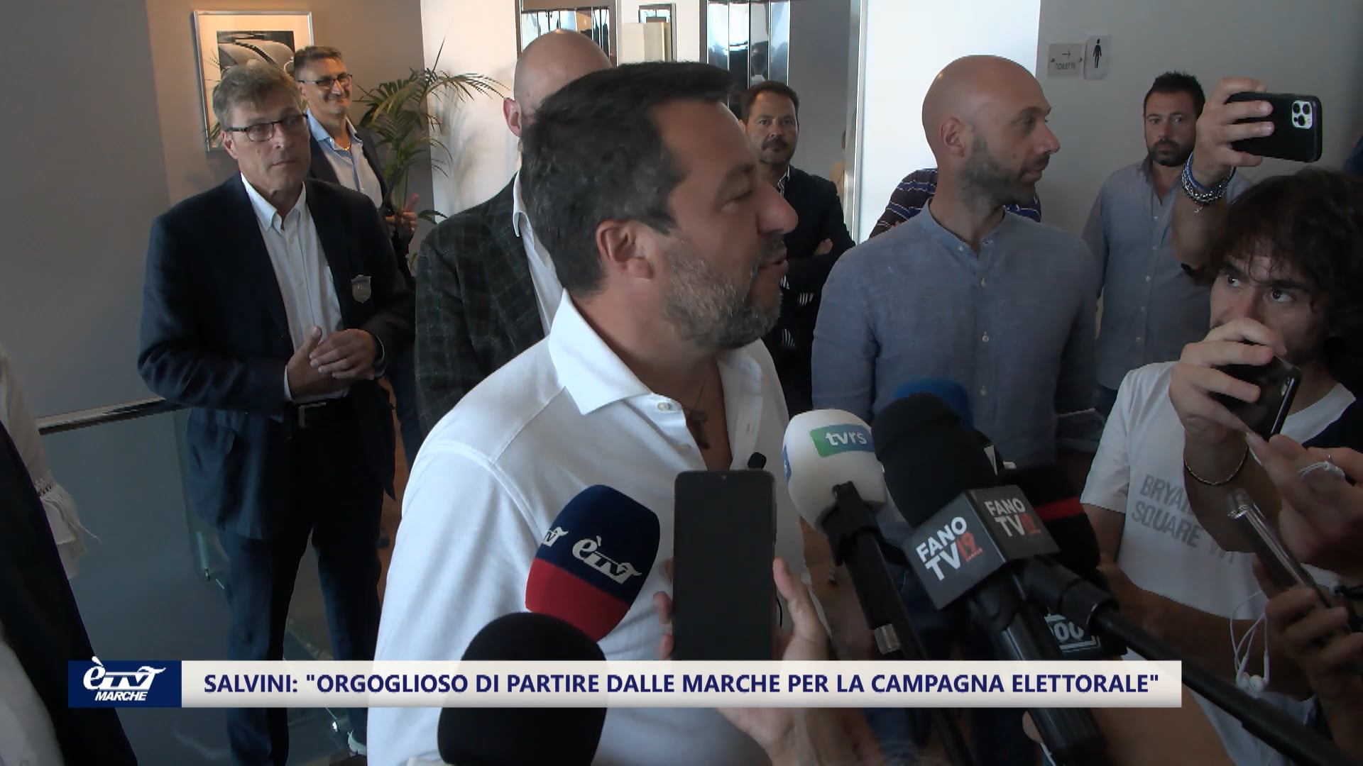 Verso le elezioni del 25 settembre, calata di big nelle Marche: Matteo Salvini a Pesaro - VIDEO