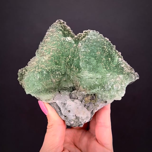 Fluorite with Pyrite - V22-1450 - Ruyuan fluorite mine - China