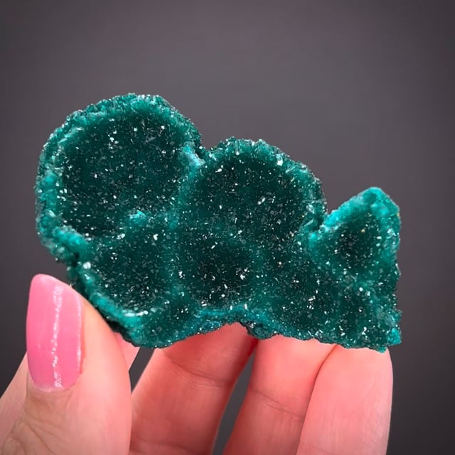 Dioptase cast after unknown