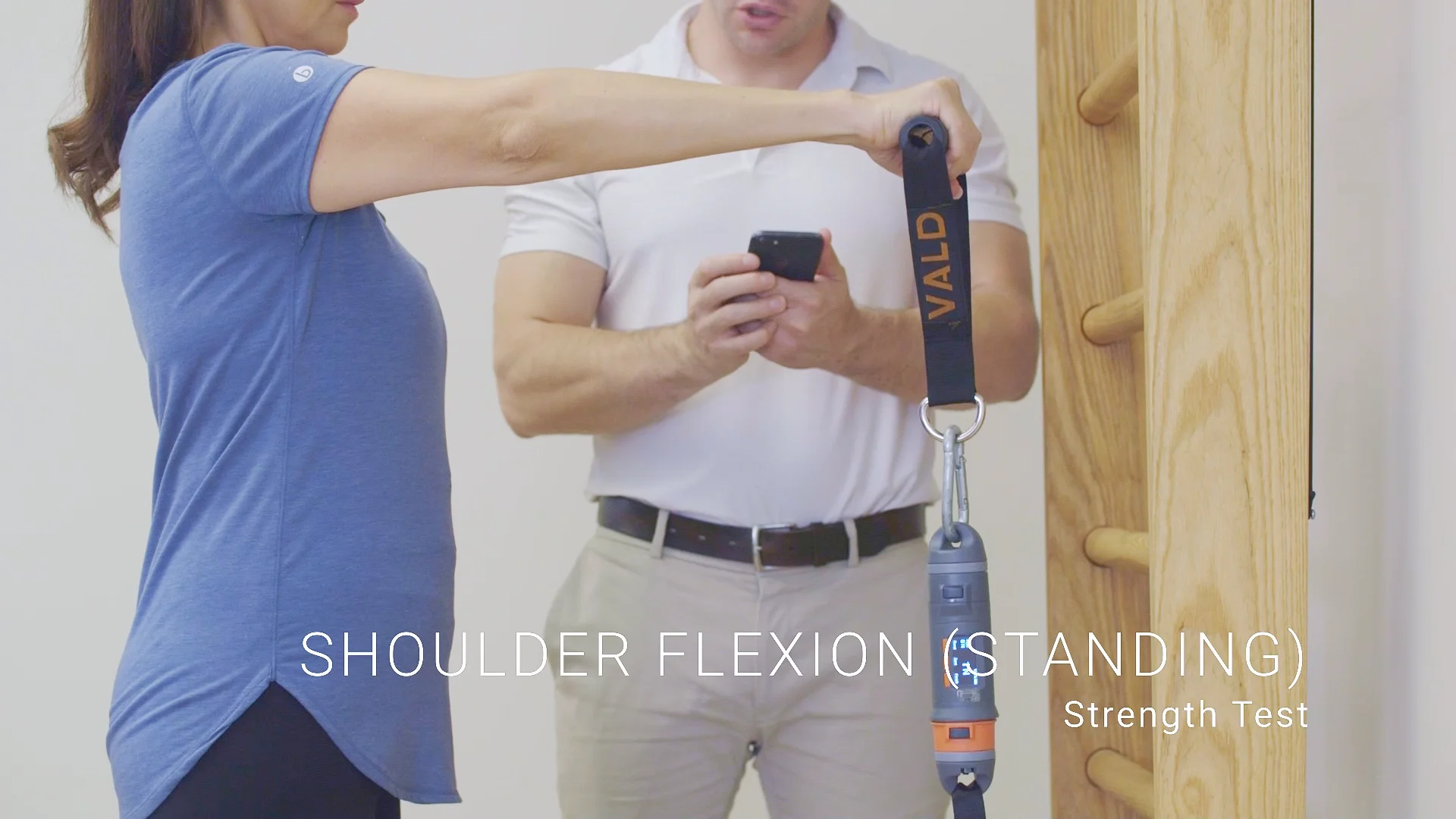 VALD DynaMo Plus Shoulder Flexion (Standing) Strength Test on Vimeo