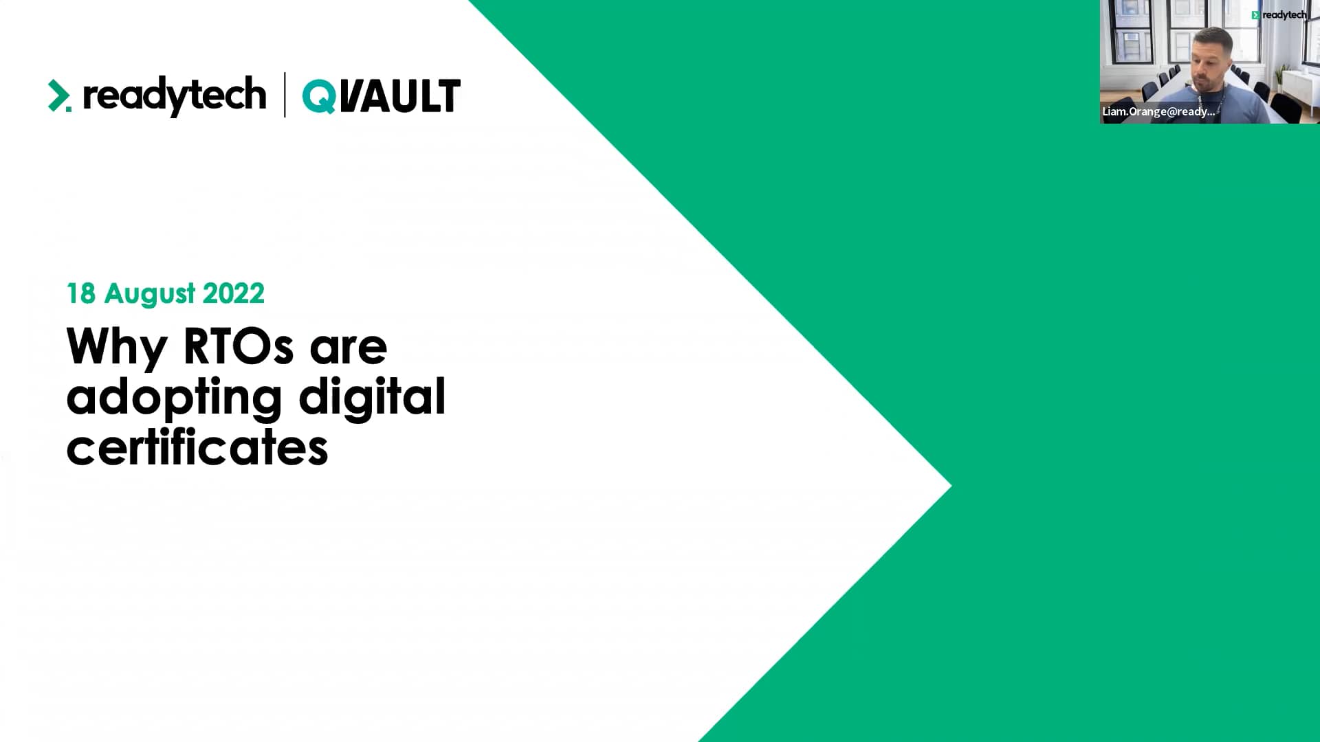 RDYQVault inarWhy RTOs are adopting Digital Certificates on Vimeo