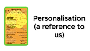 Personalisation - a reference to us