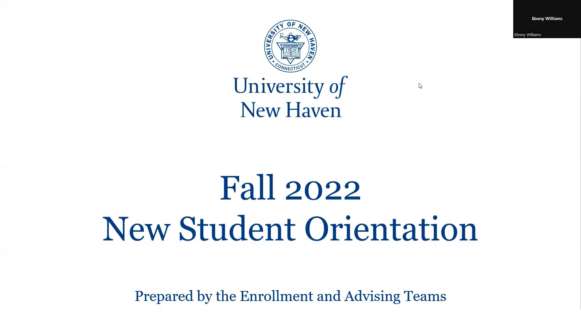 University of New Haven New Student Orientation Fall 2022 on Vimeo