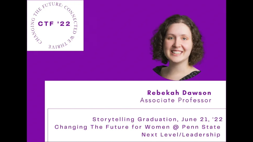 Rebekah Dawson, Leadership Story, CTF 22 on Vimeo