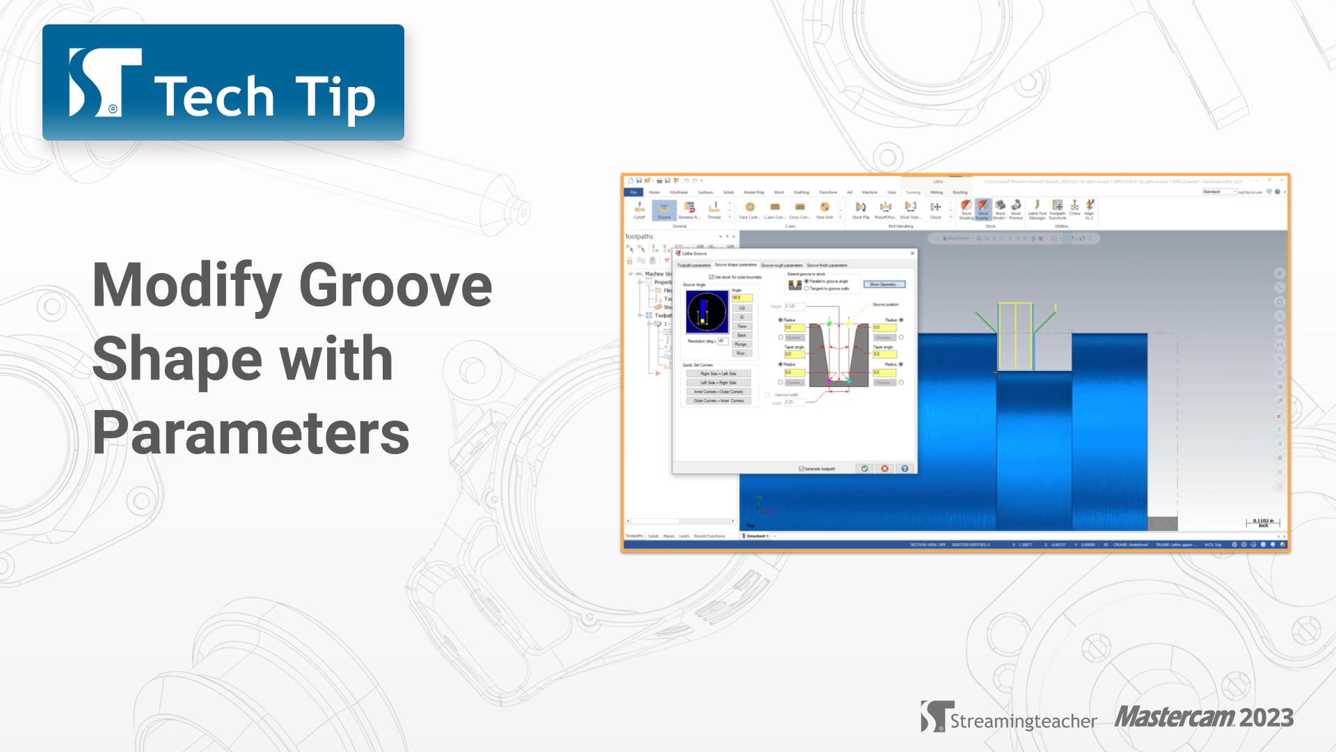 Modify Groove Shape with Parameters