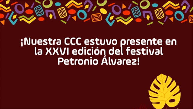 ¡Nuestra CCC estuvo presente en el Festival Petronio Álvarez!