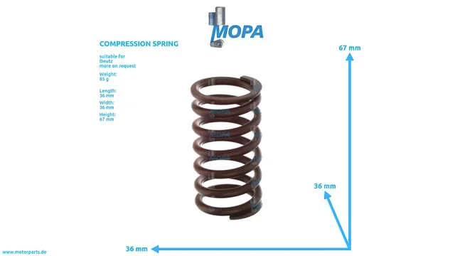 04200150 - MOPA COMPRESSION SPRING suitable for Deutz engines on Vimeo