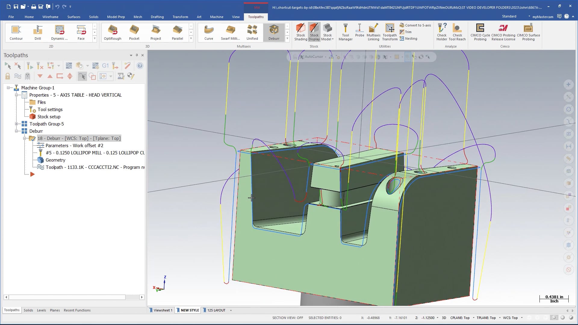 Deburr Multi Axis Part 1