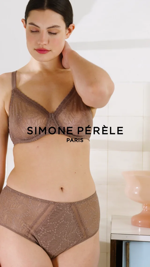 Padded underwired bra Simone Pérèle Comète (Marron Glacé)