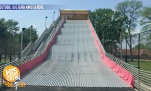 This Giant Metal Slide will SLING You Off