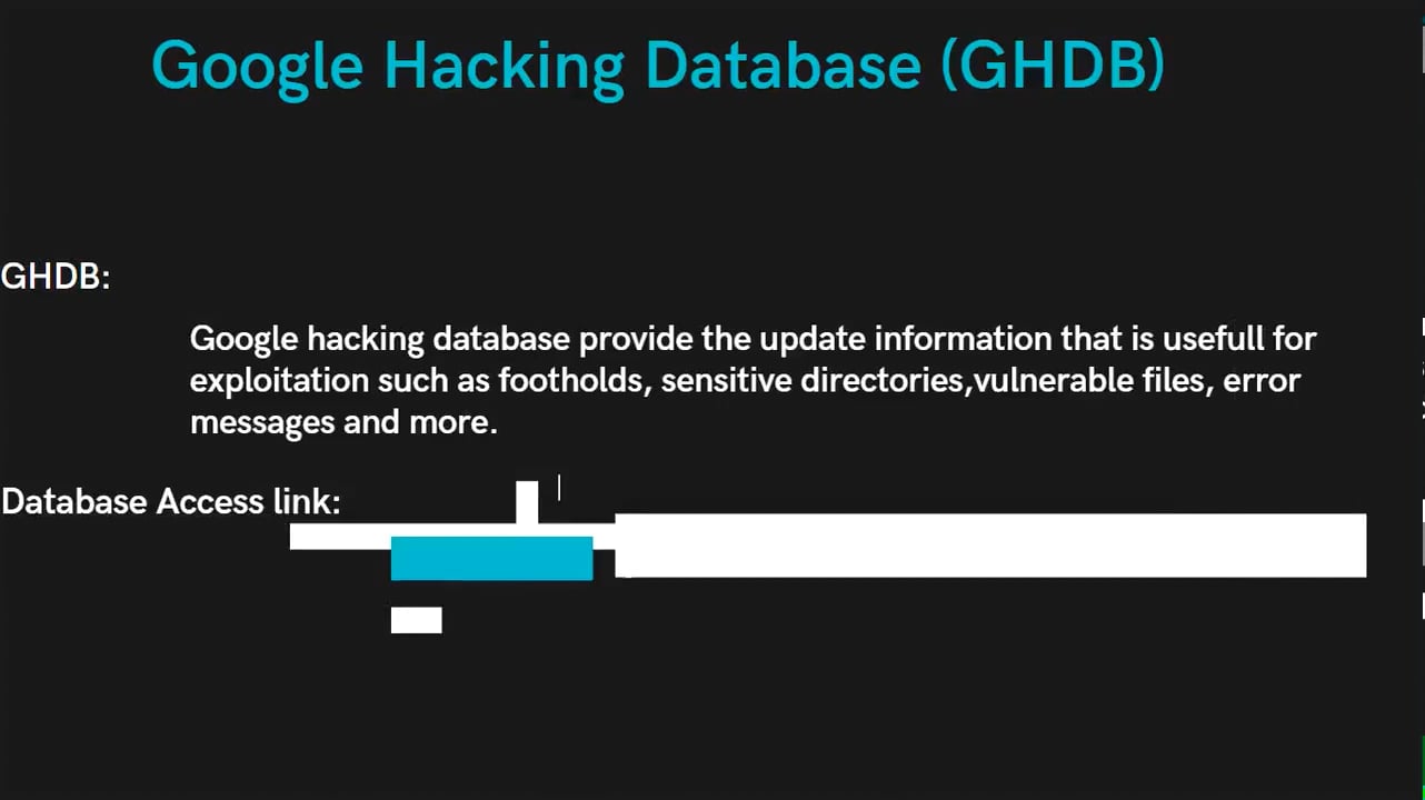 M4-03-Google Hacking Database on Vimeo
