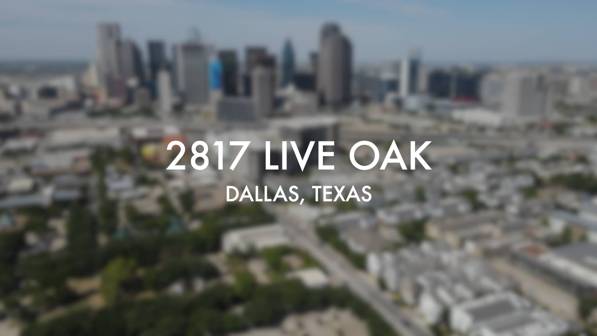 2817 Live Oak Dallas, Texas on Vimeo