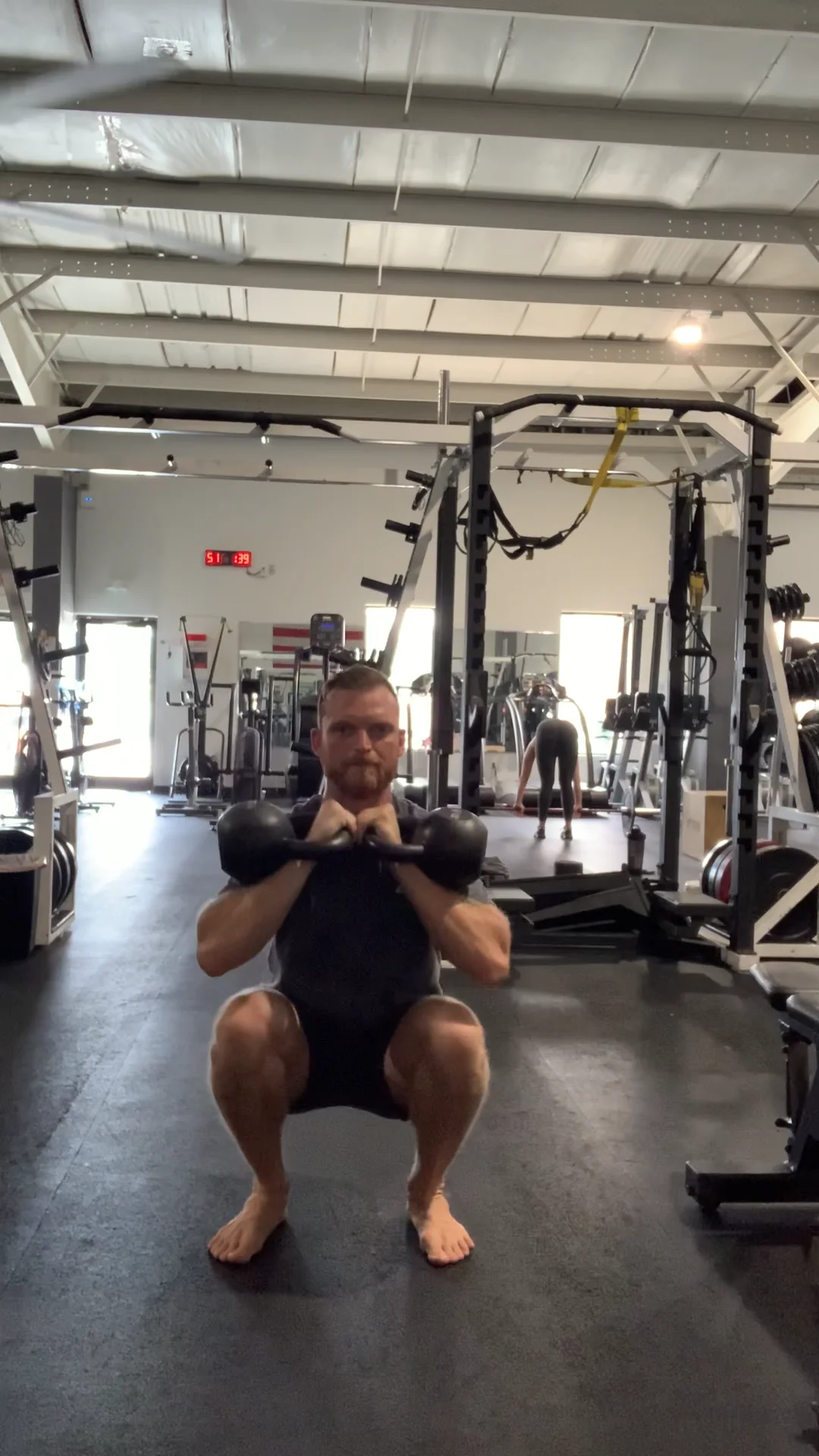 Kettlebell Front Rack Squat on Vimeo
