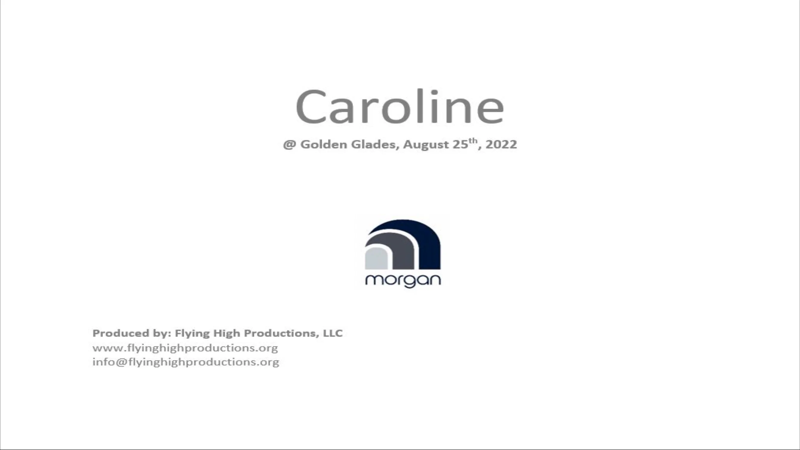 Caroline Golden Glades 08252022.mp4 on Vimeo