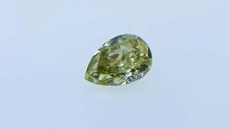 カメレオン！FANCY GRAY YELLOWISH GREEN 0.182ct OV/RT1313/AGT-