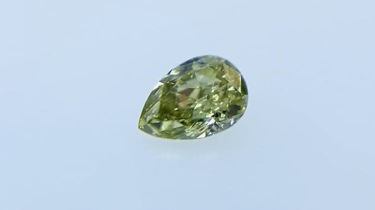 カメレオン！FANCY DEEP GRAY YELLOWISH GREEN 0.215ct PS RT1309 AGT