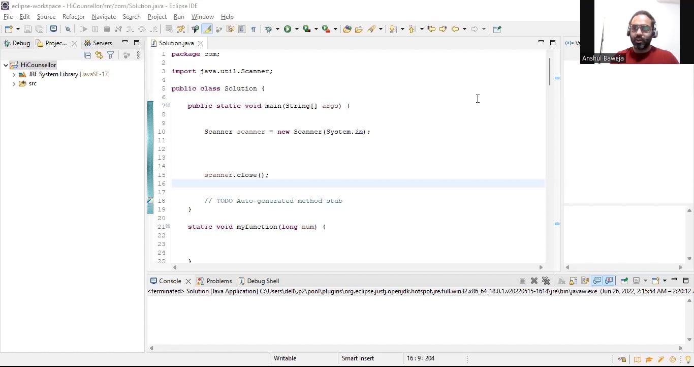 Java(Q&A) Q.8_Read "n" lines of input until you reach EOF,then no ...