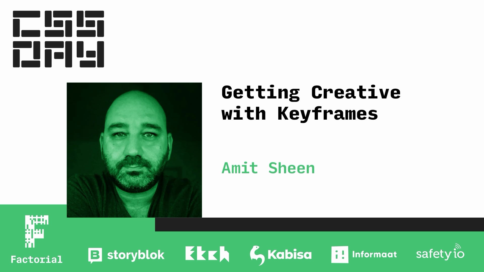 Amit Sheen | Getting Creative with Keyframes | CSS Day 2022 on Vimeo