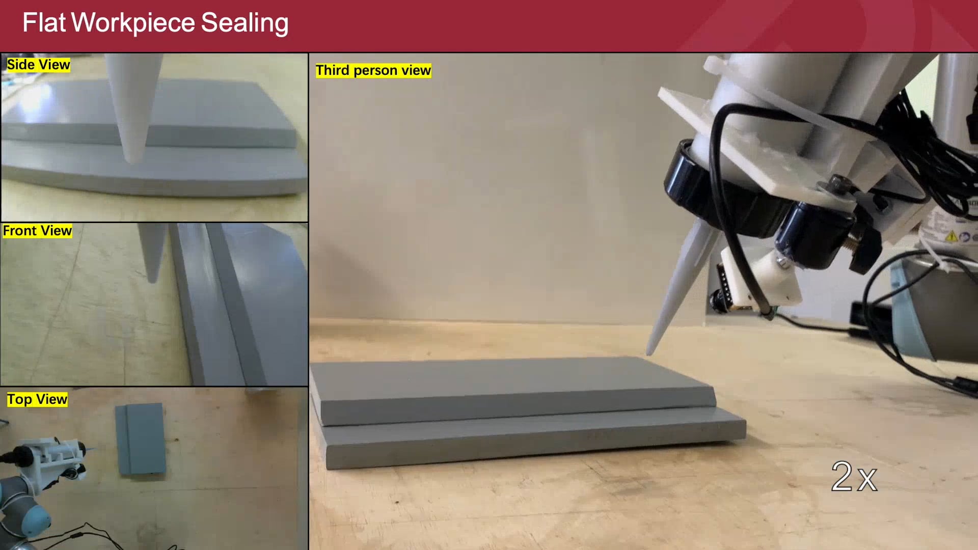 Robotic Silicone Sealing Guided by a Dual Camera System