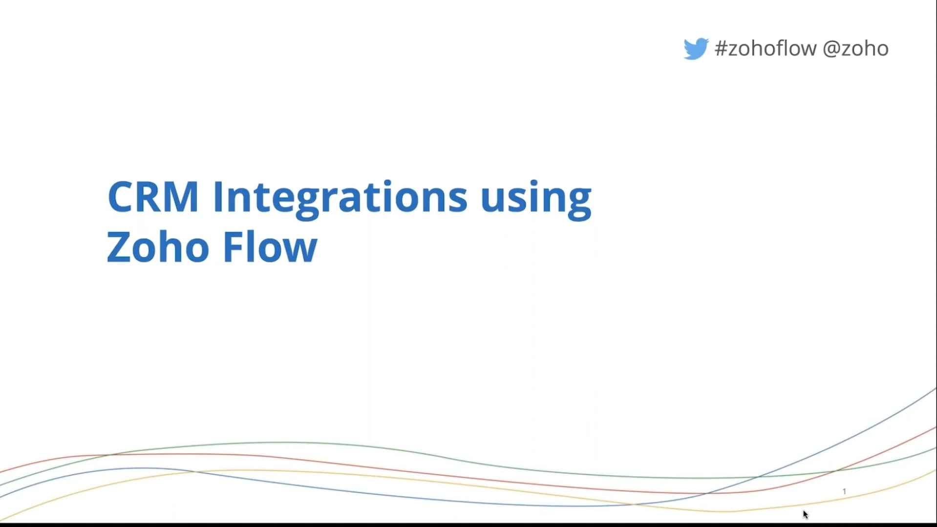 Creating custom Zoho CRM integrations using Zoho Flow on Vimeo
