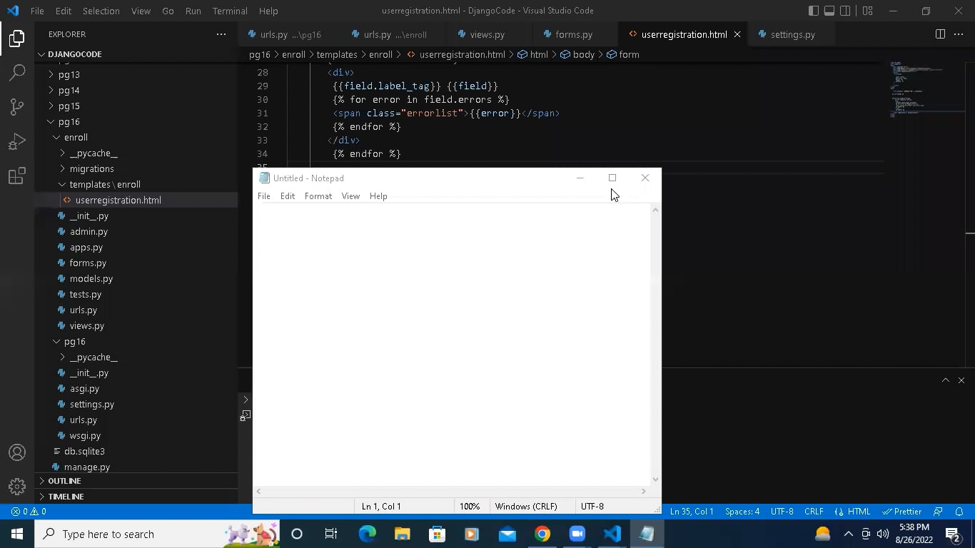 ModelForm in Django.mp4 on Vimeo