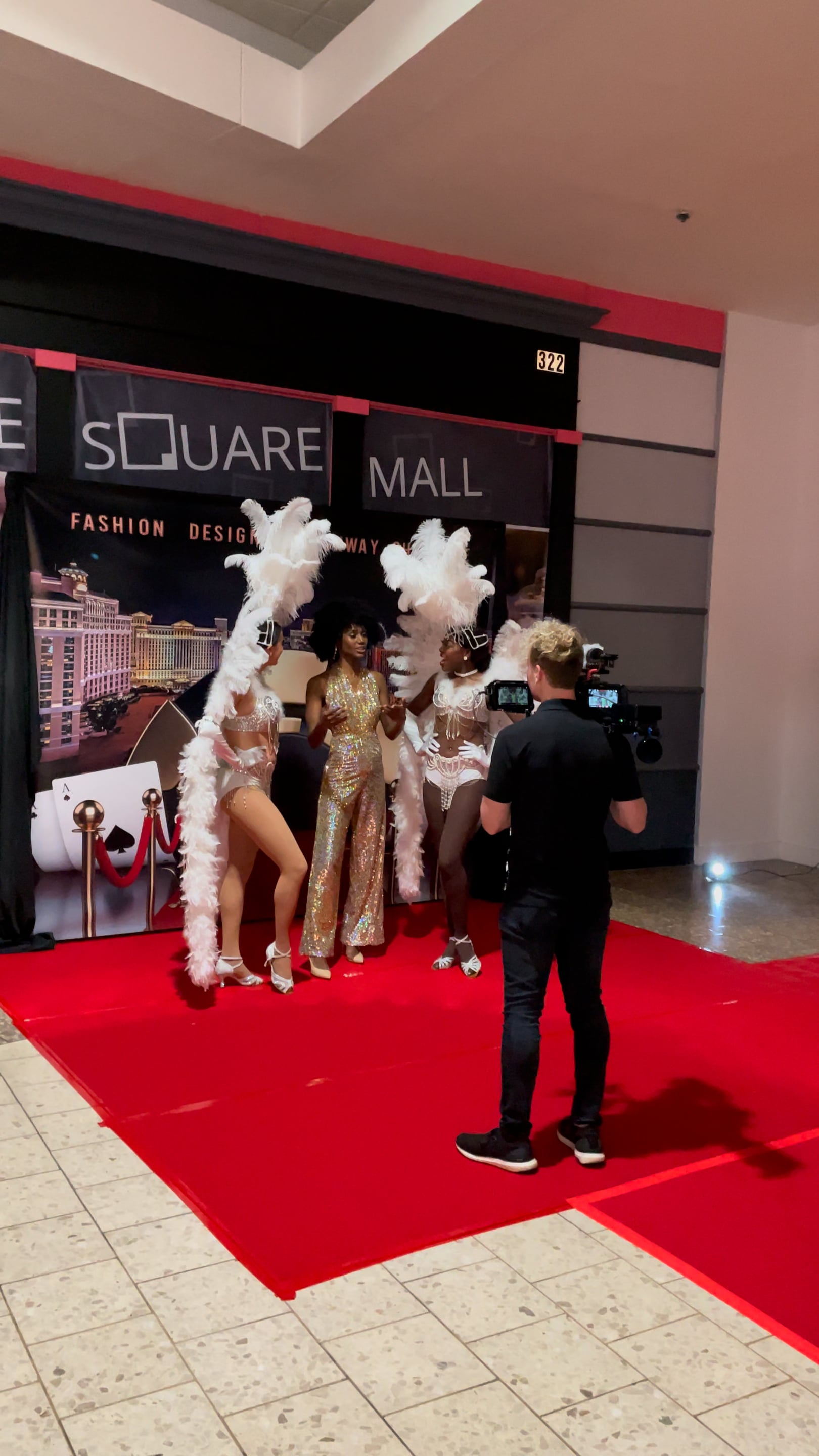 Showgirls on Red Carpet