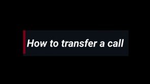 transfer a call