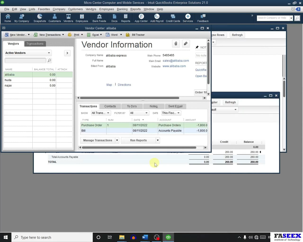 quickbook enterprise vender credit on Vimeo